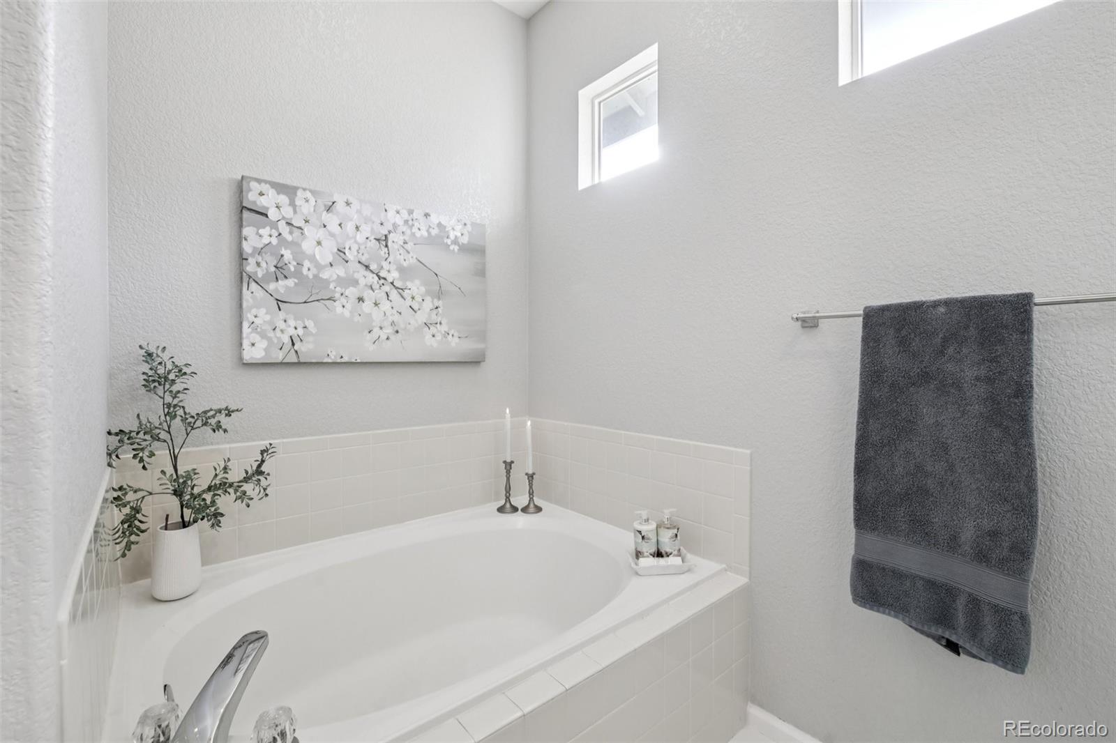 224 Whitehaven Circle Highlands Ranch, CO 80129 - Photo 19 of 34 a white bath tub sitting next to a white sink