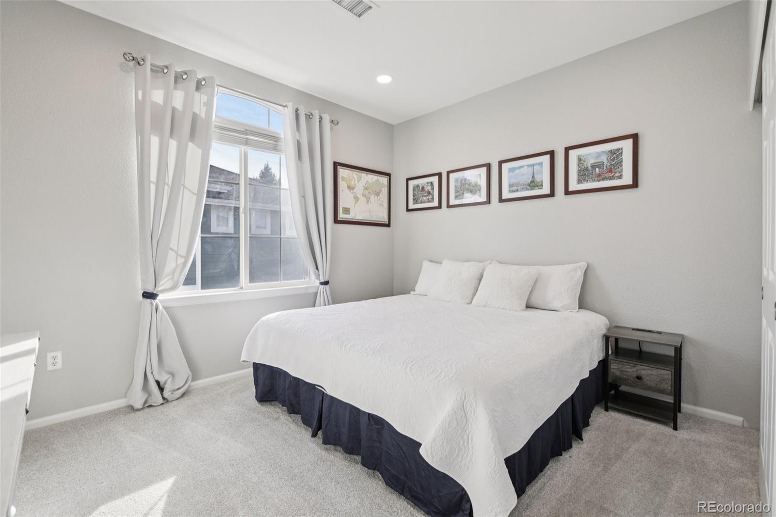 224 Whitehaven Circle Highlands Ranch, CO 80129 - Photo 10 of 34 a bedroom with a large bed and a window