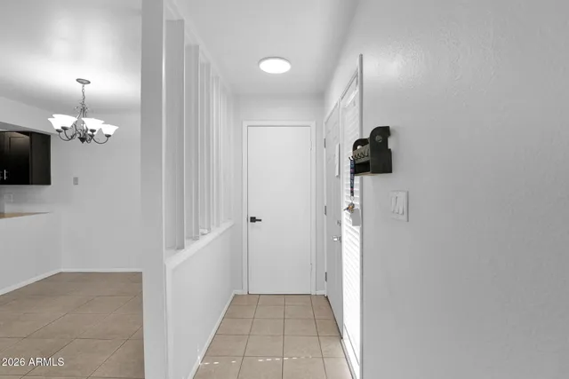 a view of a elevator and an entryway