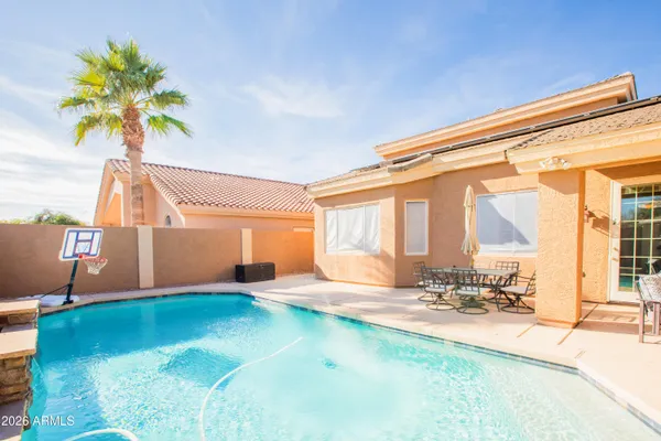 a view of an house with swimming pool