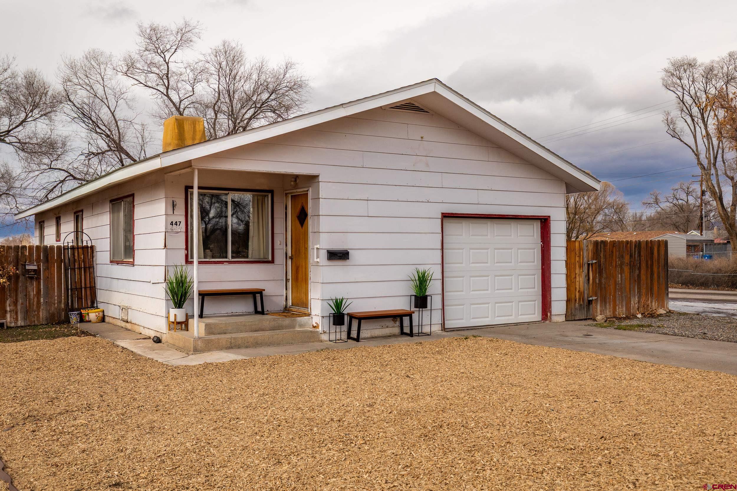 a view of a house with a patio