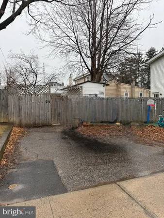 a backyard of a house