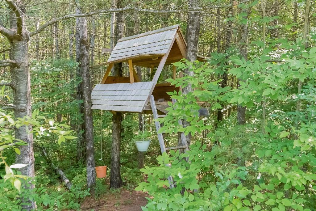 58 Ossipee Hill Road Waterboro, ME 04030 - Photo 34 of 35 Tree house nestled into the wood...