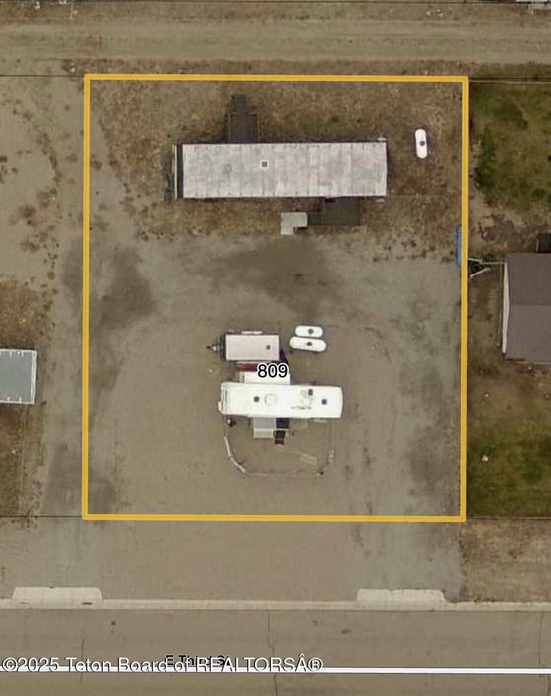 809 3rd Street Marbleton, WY 83113 - Photo 16 of 16 GIS Shot, Lot Lines Approx.