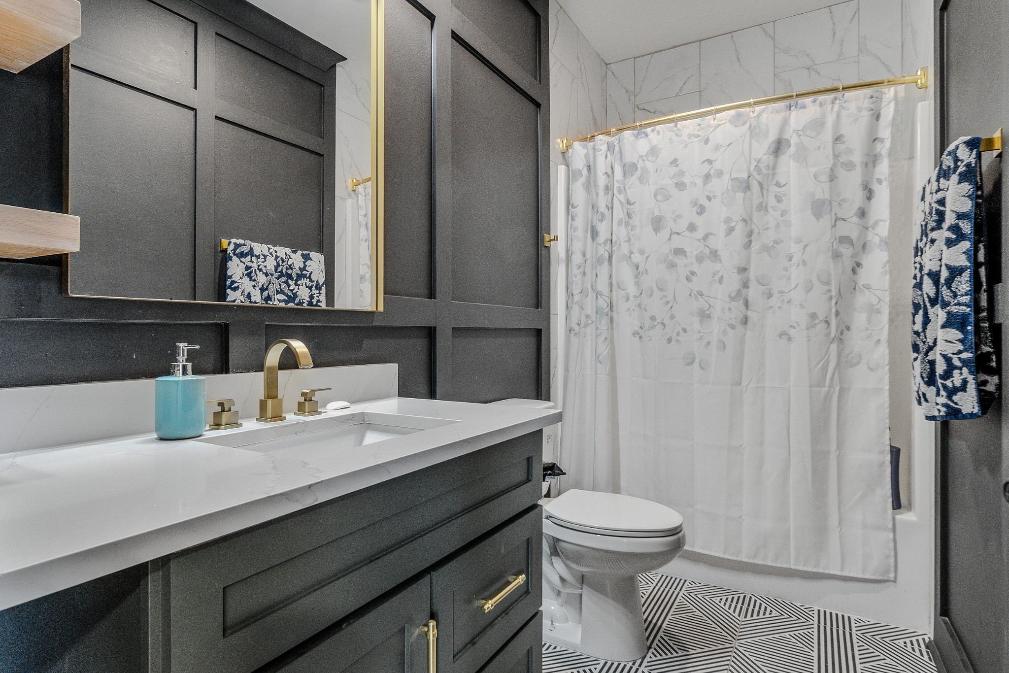 832 Blakemore Road Dickson, TN 37055 - Photo 17 of 42 a bathroom with a sink toilet and shower