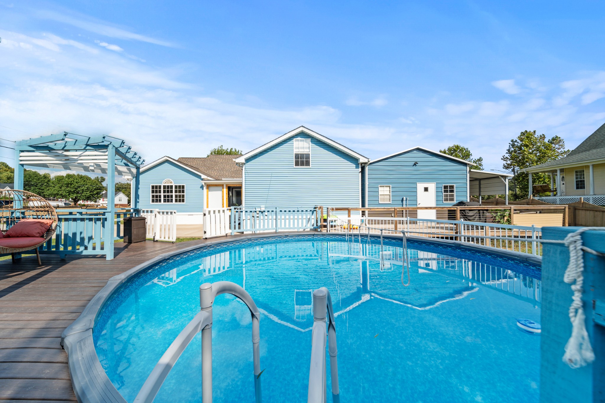 832 Blakemore Road Dickson, TN 37055 - Photo 35 of 42 a view of a house with pool and chairs