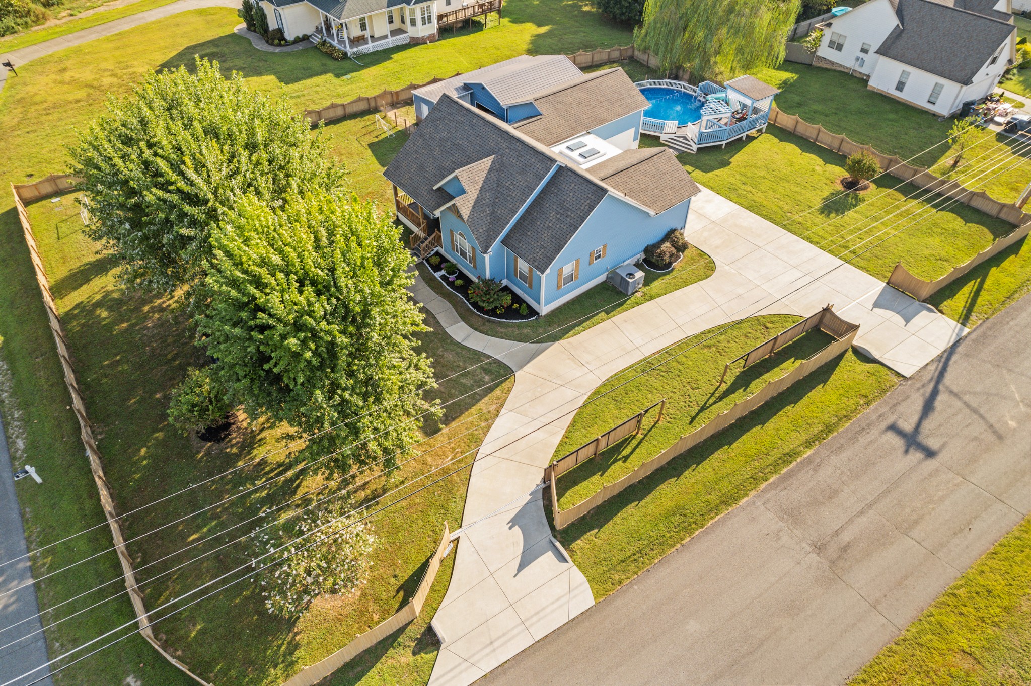 832 Blakemore Road Dickson, TN 37055 - Photo 41 of 42 an aerial view of a swimming pool