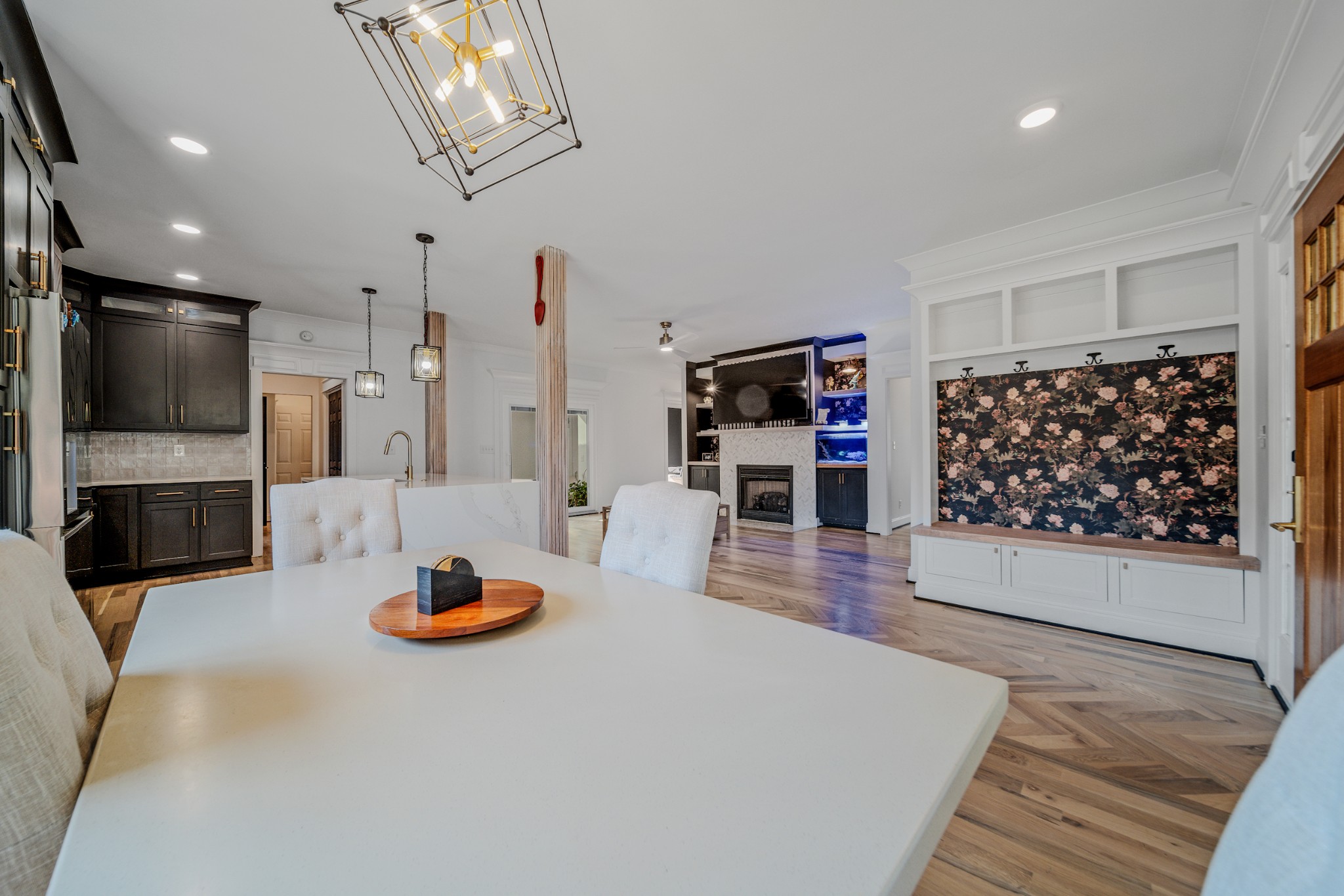 832 Blakemore Road Dickson, TN 37055 - Photo 7 of 42 a kitchen view of living room dining room and flat screen tv