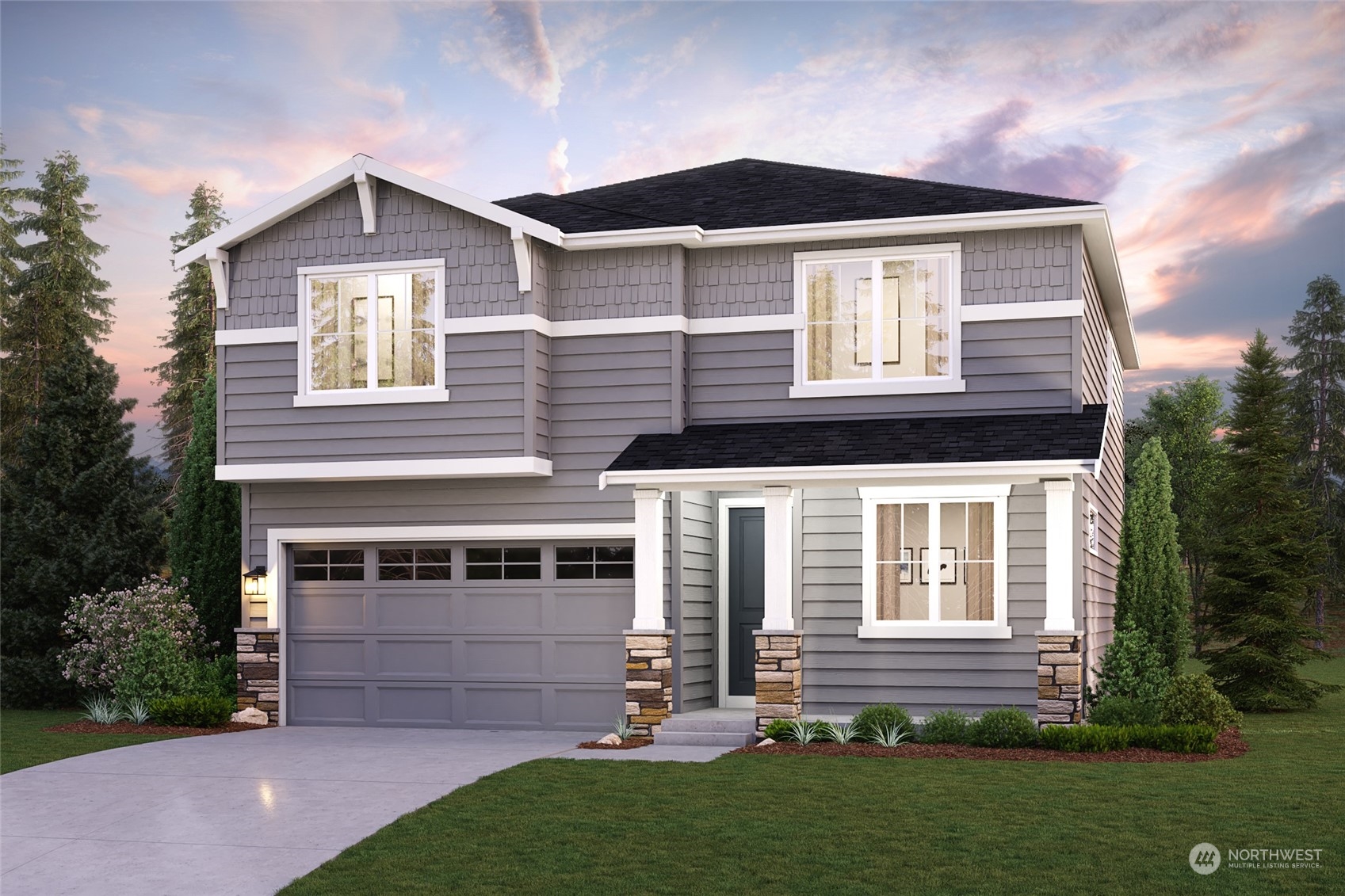 2812 Laurel Loop Milton, WA 98354 - Photo 9 of 11 a front view of a house with a yard