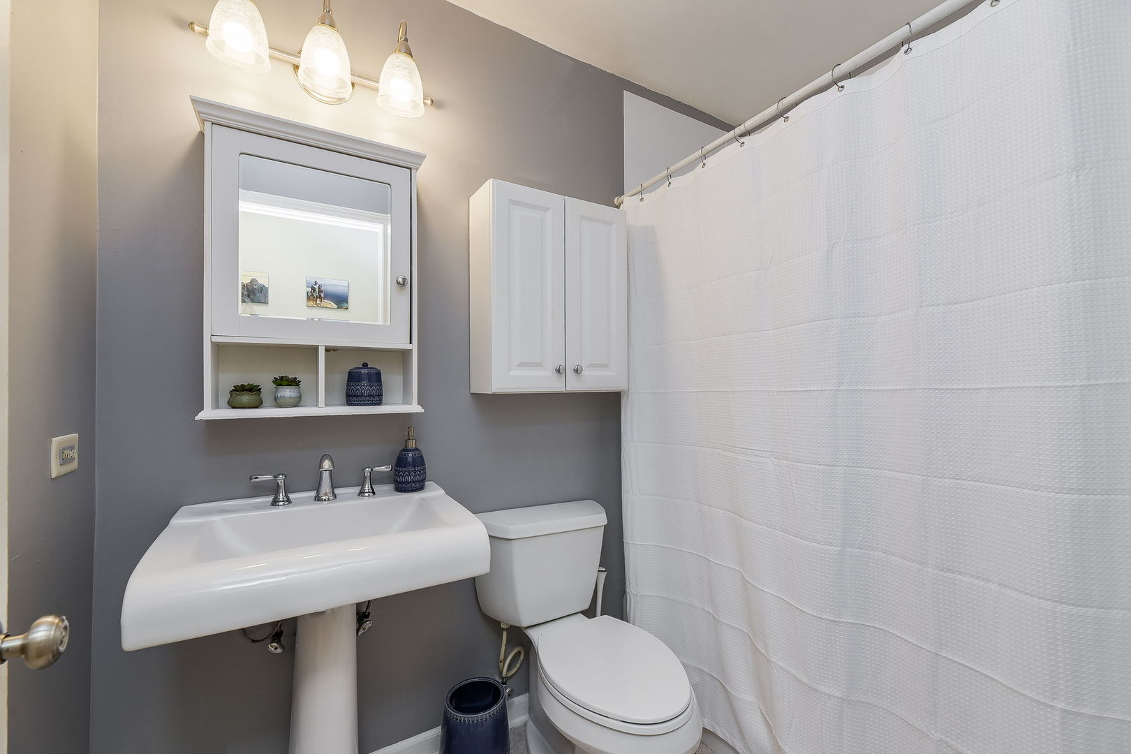 N020 Pleasant Hill Road Wheaton, IL 60187 - Photo 8 of 16 a bathroom with a sink a toilet and mirror