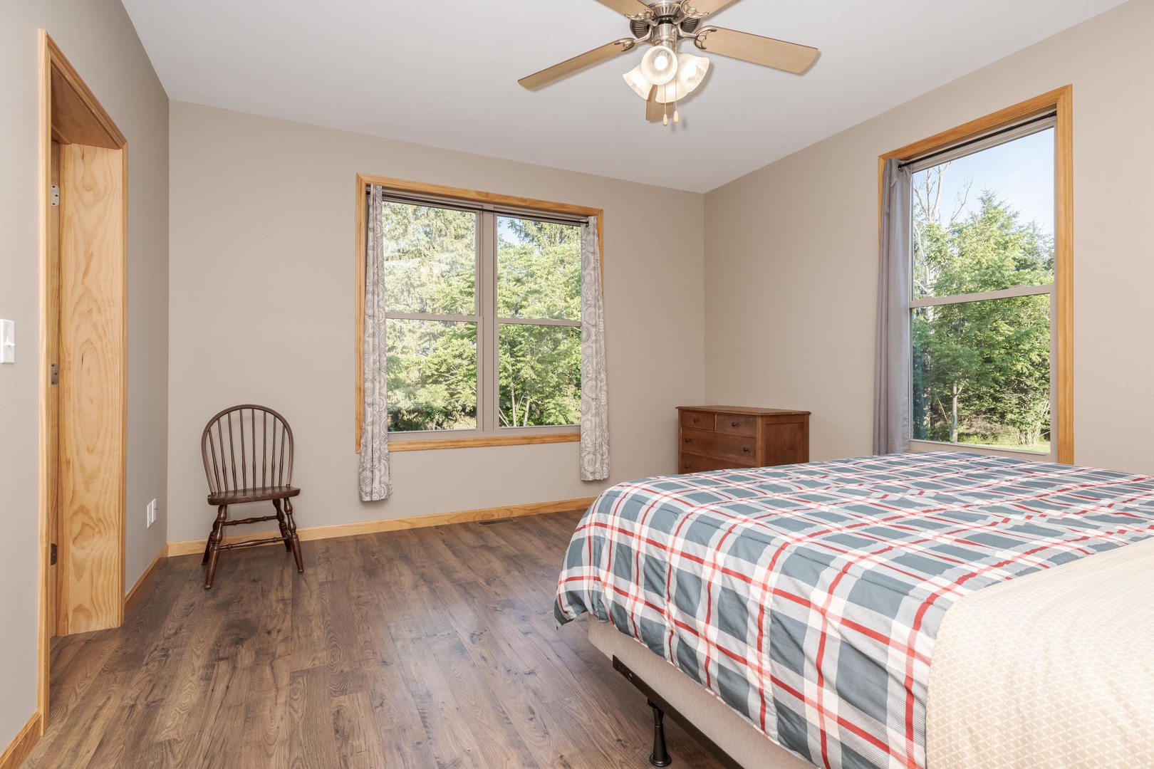 22037 East 2600 N Road Odell, IL 60460 - Photo 25 of 59 a bedroom with a bed and a large window