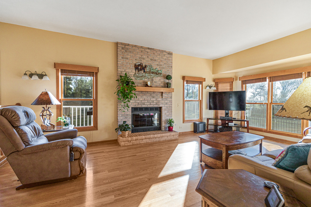 14N600 Timber Ridge Drive Elgin, IL 60124 - Photo 17 of 28 a living room with fireplace furniture and a large window