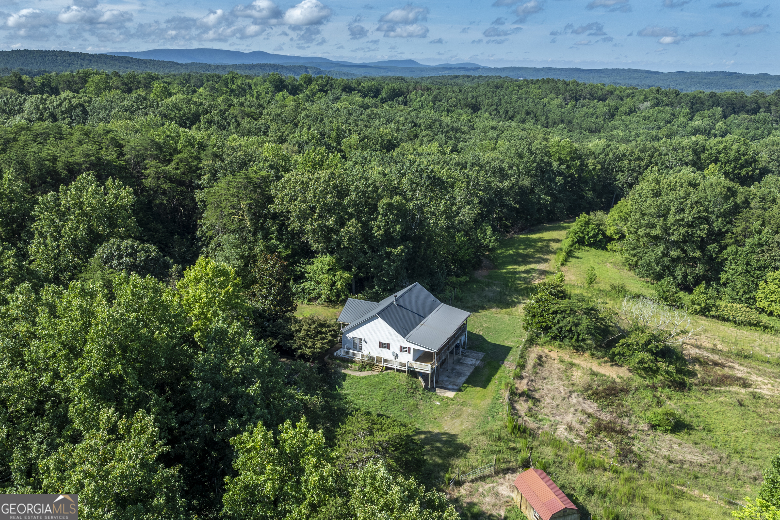 157 Edwards Road Fairmount, GA 30139 - Photo 44 of 72 an aerial view of a house with a yard