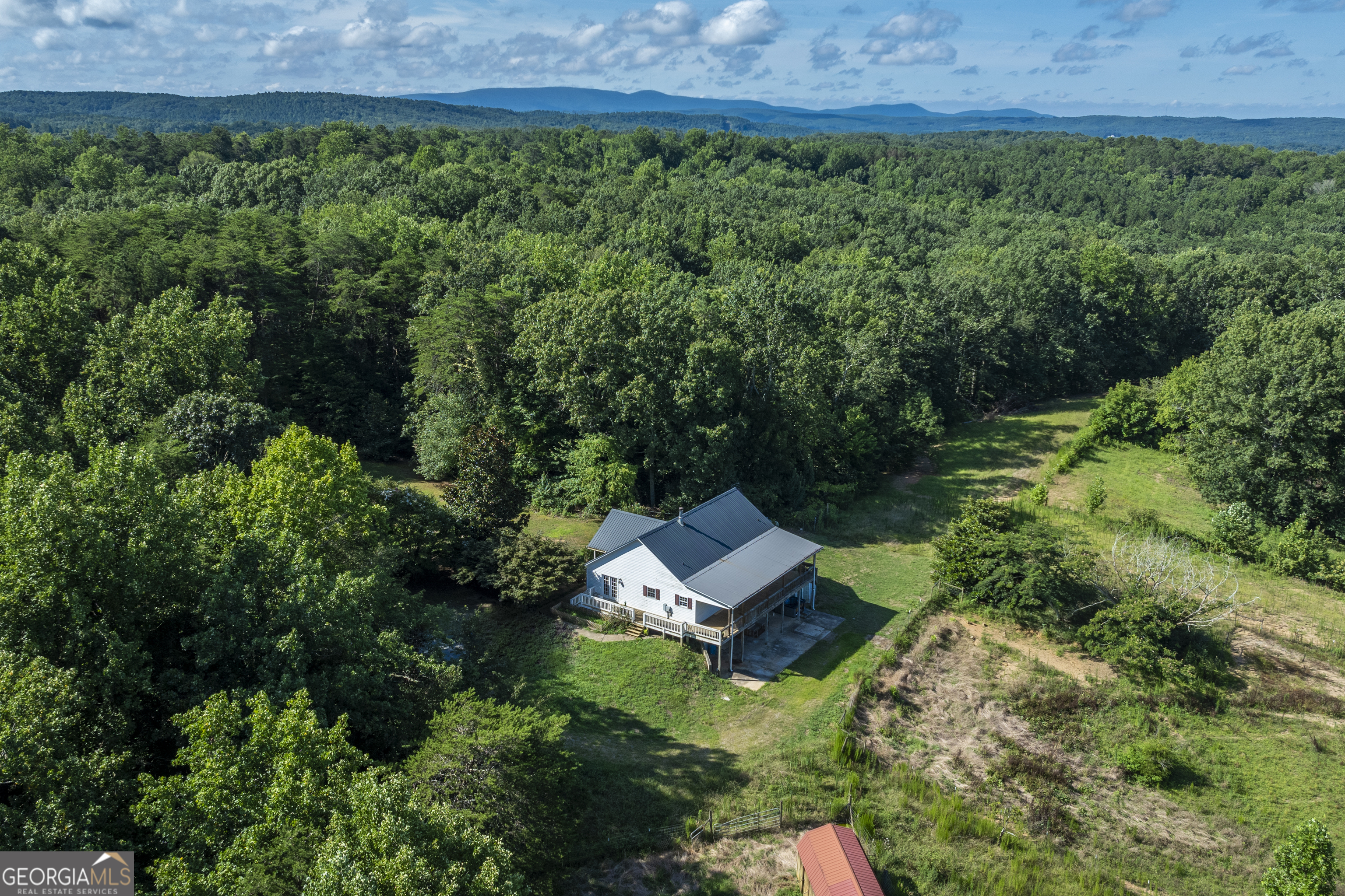 157 Edwards Road Fairmount, GA 30139 - Photo 45 of 72 an aerial view of a house with a yard