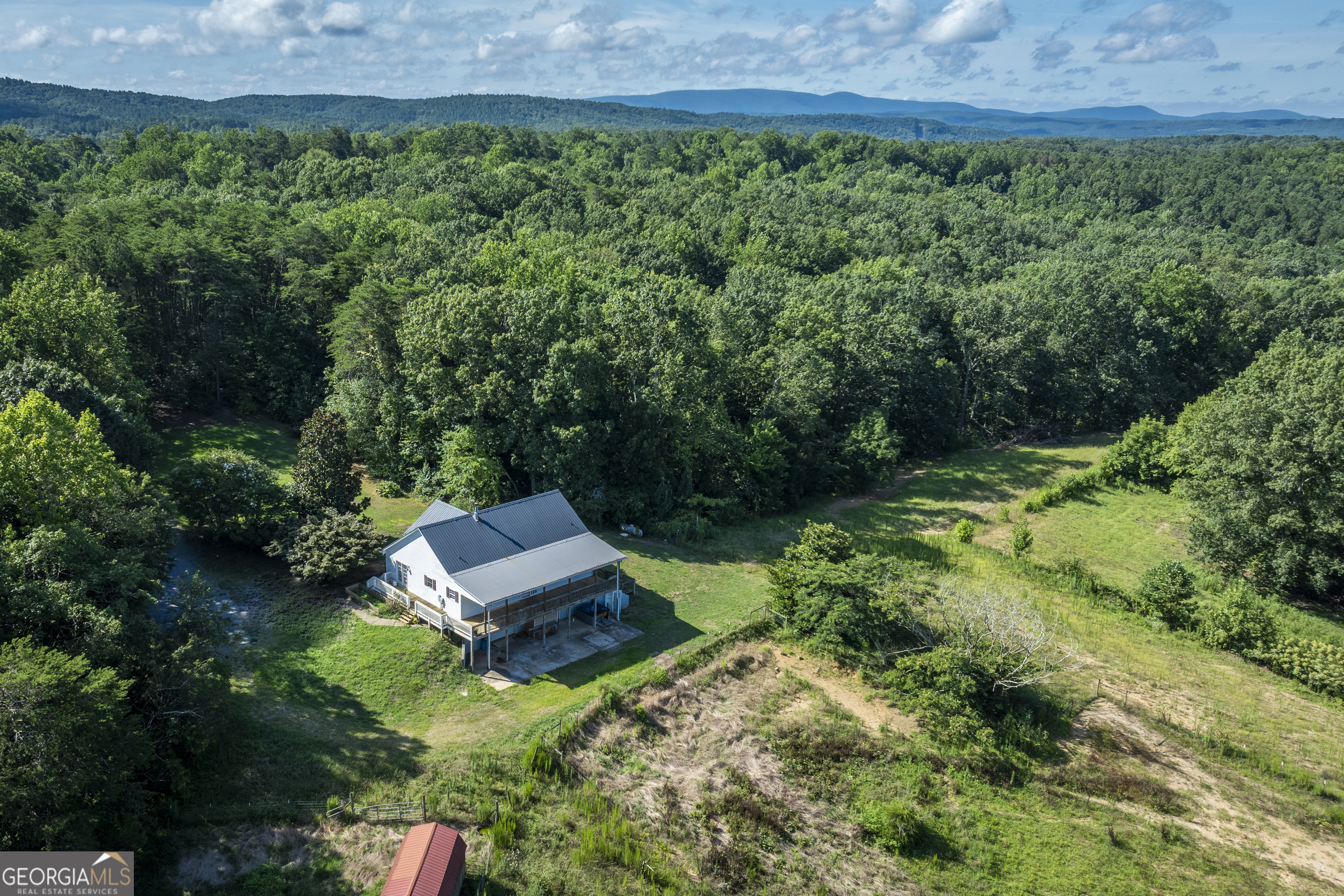 157 Edwards Road Fairmount, GA 30139 - Photo 47 of 72 an aerial view of a house with a yard