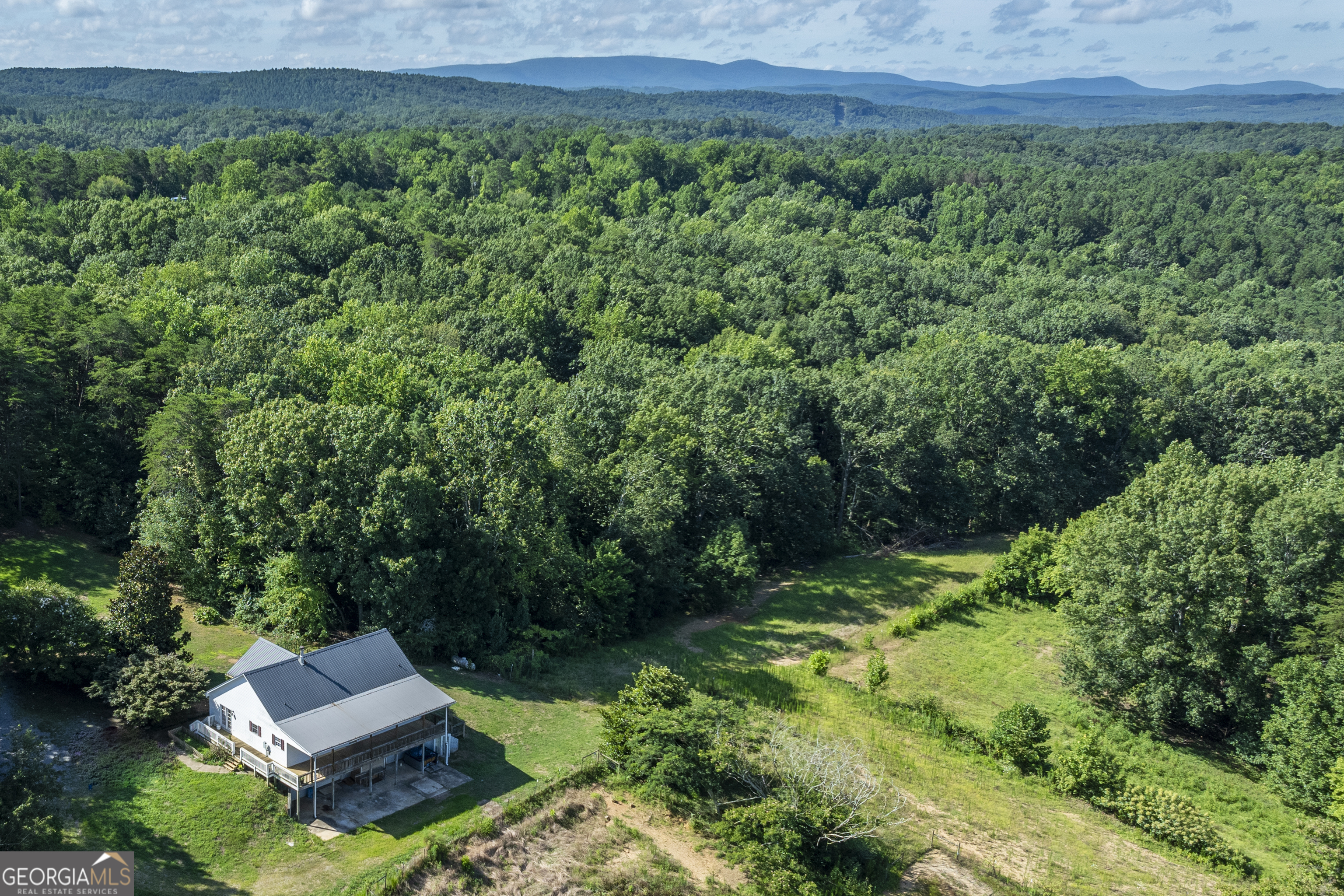 157 Edwards Road Fairmount, GA 30139 - Photo 48 of 72 an aerial view of a house with a yard