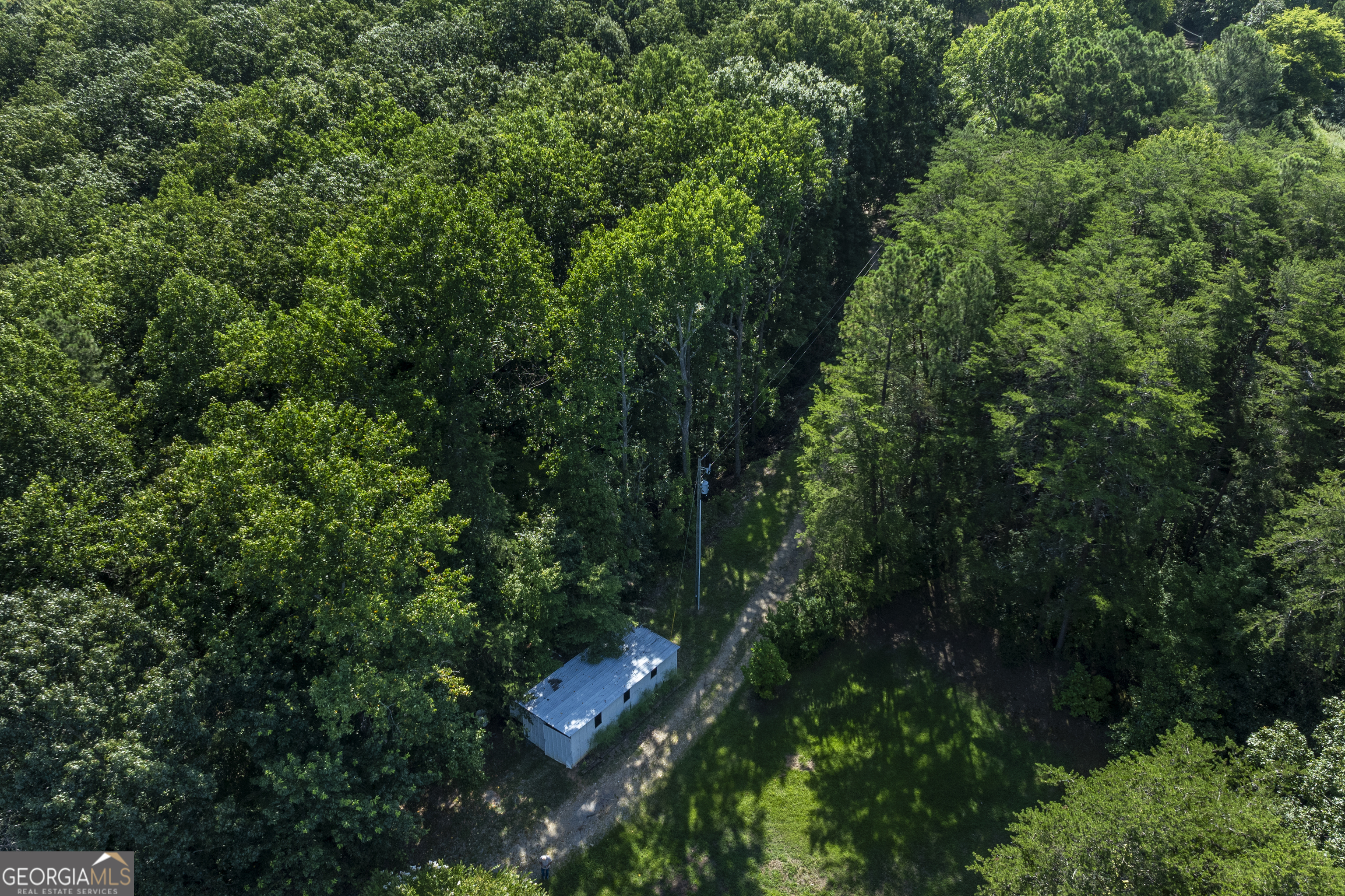 157 Edwards Road Fairmount, GA 30139 - Photo 68 of 72 an aerial view of residential house with outdoor space and trees all around