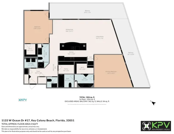 $1,299,999 | 1133 West Ocean Drive, Unit 17, Key Colony Beach, FL 33051