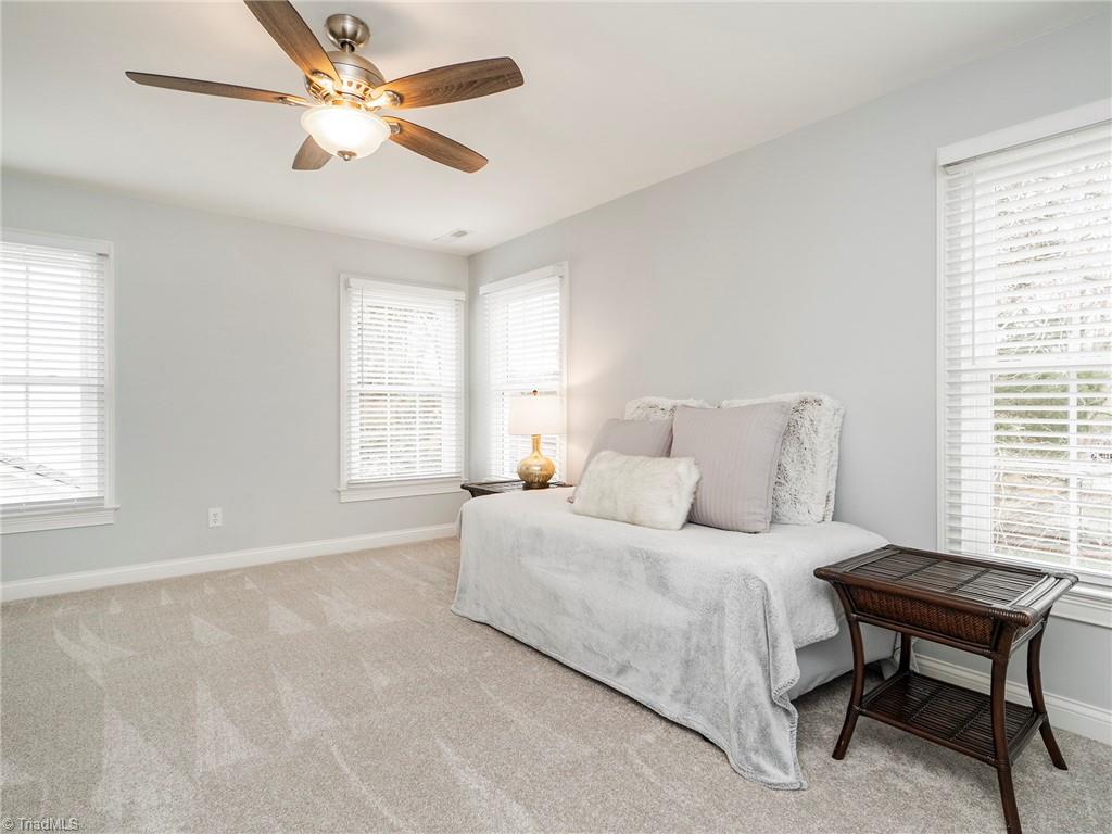 2811 Norwell Court Oak Ridge, NC 27310 - Photo 28 of 50 2nd bedroom. Large spacious room with great natural light, new flooring.