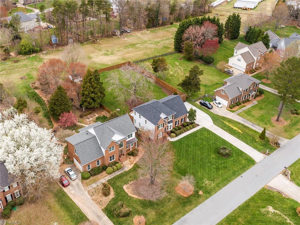2811 Norwell Court Oak Ridge, NC 27310 - Photo 48 of 50 Overhead view of the home. Oversized driveway, fenced backyard perfect for entertaining!