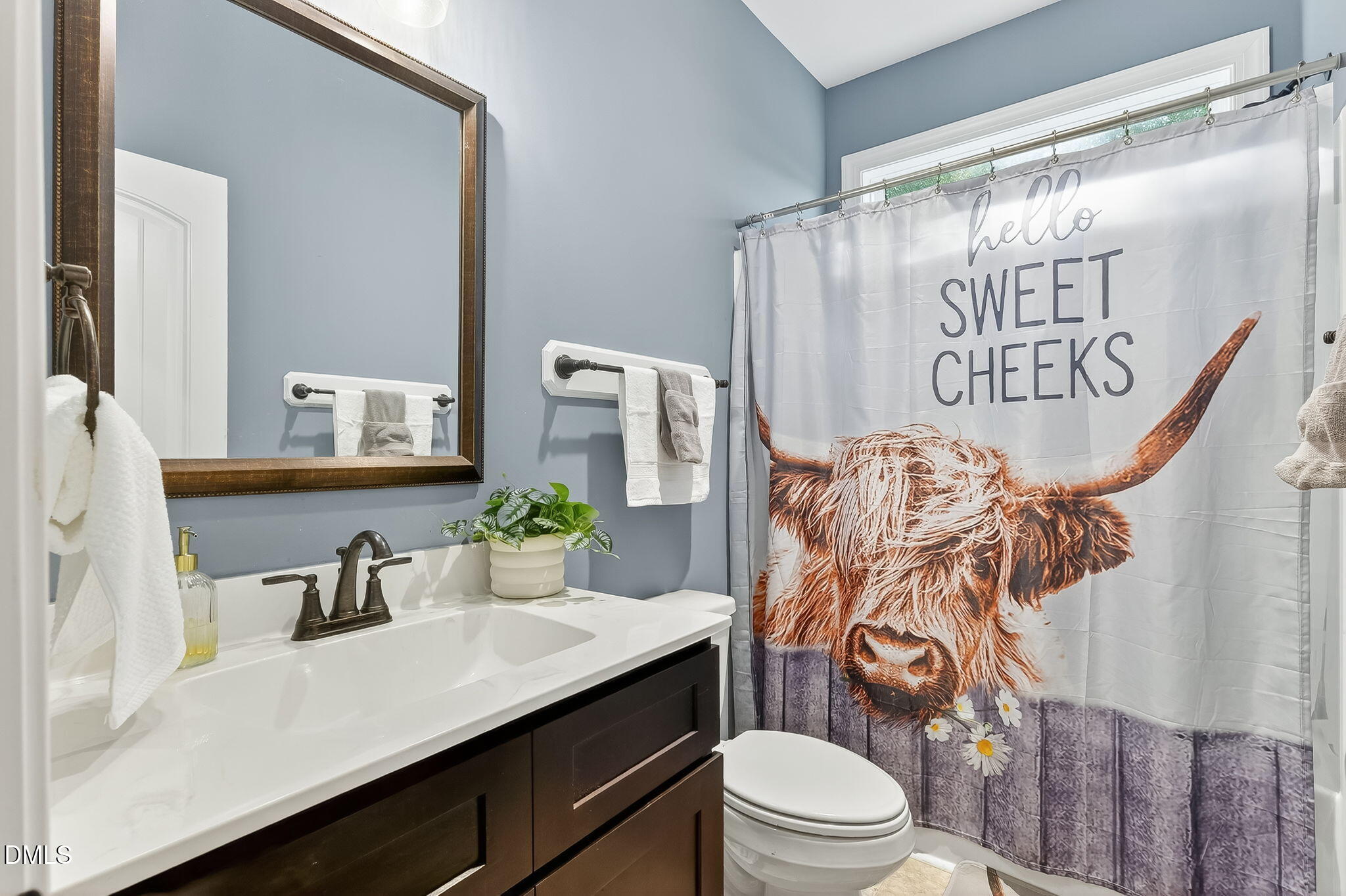 238 Deer Path Farms Road Erwin, NC 28339 - Photo 36 of 49 a bathroom with a sink a toilet and shower curtain
