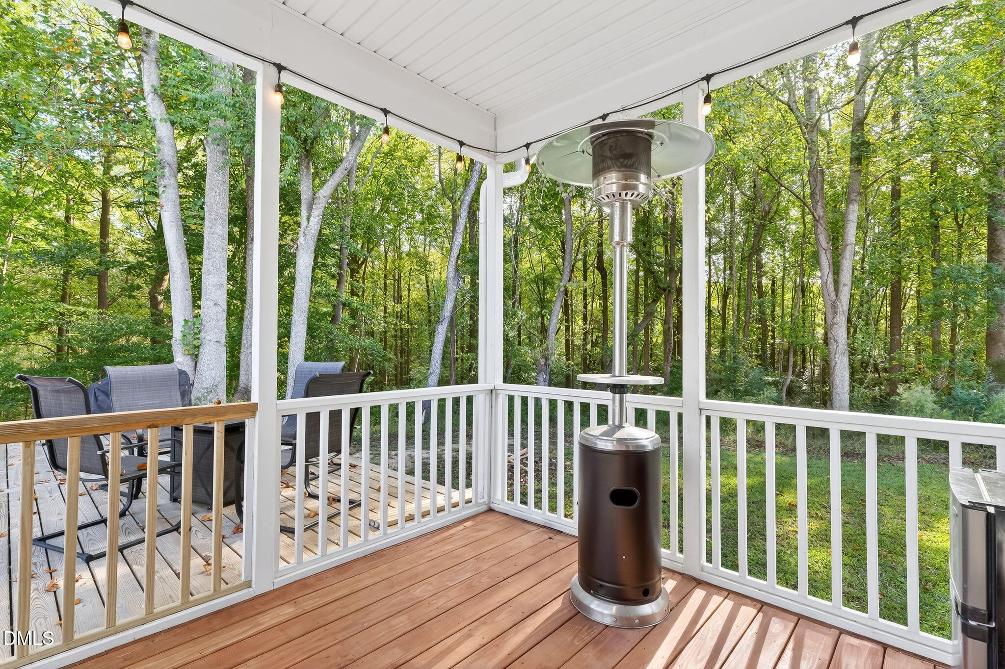 238 Deer Path Farms Road Erwin, NC 28339 - Photo 41 of 49 a view of roof deck with wooden floor and fence