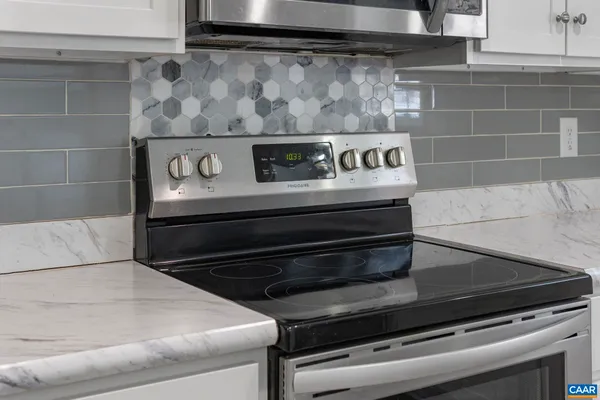 a close view of stove