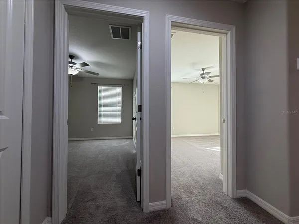 view of livingroom with a hallway