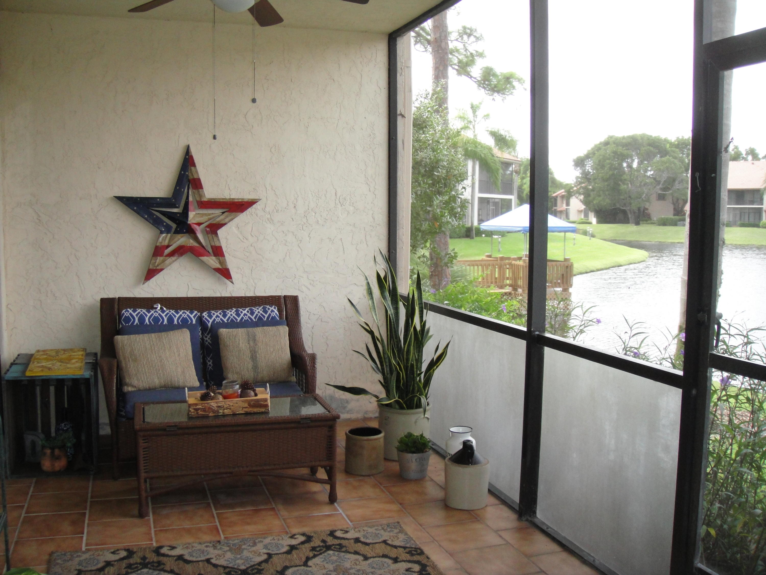 5751 Coach House Circle, Unit B Boca Raton, FL 33486 - Photo 10 of 16 Screened Patio