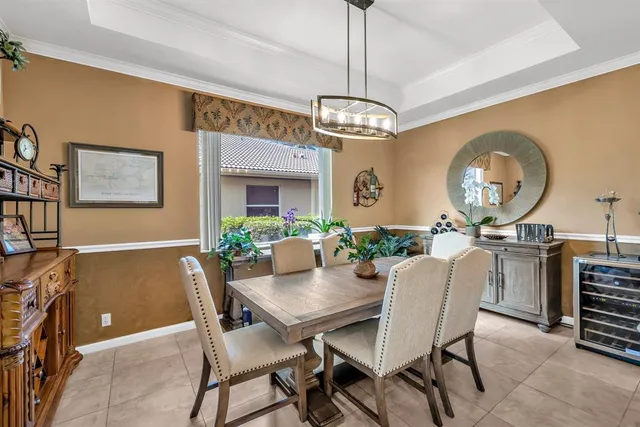 a view of house with outdoor seating