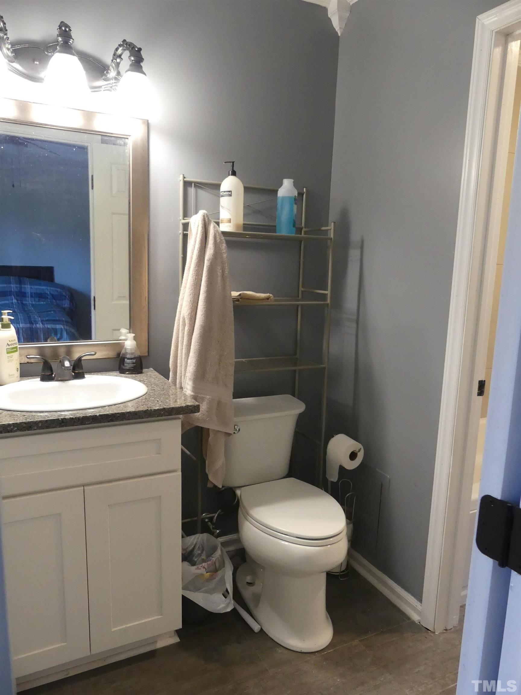 6520 English Oaks Drive Raleigh, NC 27615 - Photo 16 of 21 a bathroom with a toilet sink and mirror