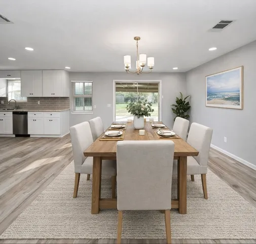 wooden floor in an empty room with window