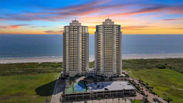 a view of a city with tall buildings