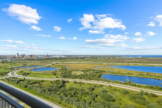 a view of an ocean and beach