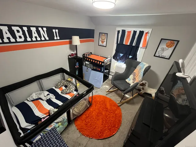 a room with furniture