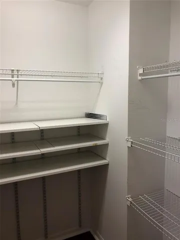 a close view of closet
