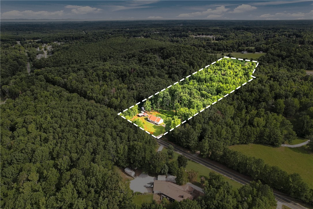 525 Shirley Store Road Anderson, SC 29621 - Photo 41 of 46 Dense woodlands encircle this private property, offering extensive natural privacy and direct road access.