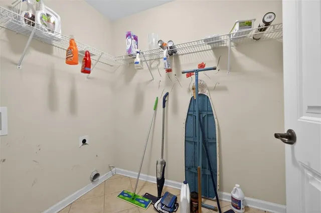 a view of a walk in closet