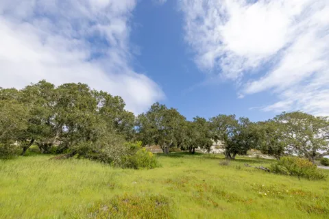 a view of lake with green space