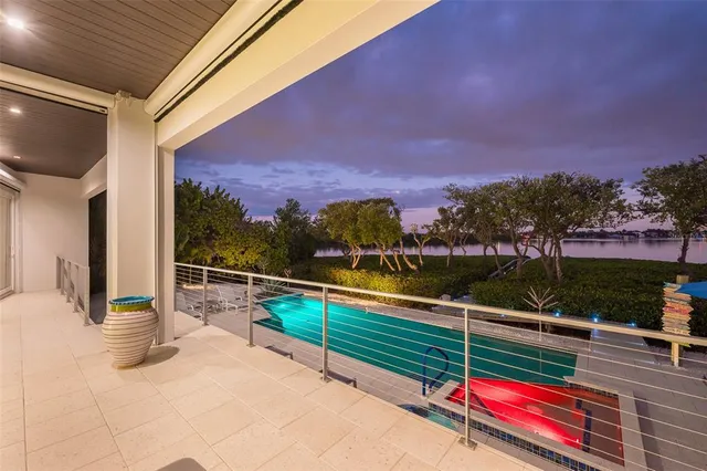 a view of a house with a swimming pool
