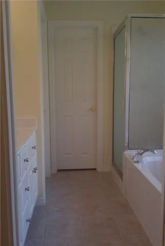 a view of bathroom with shower