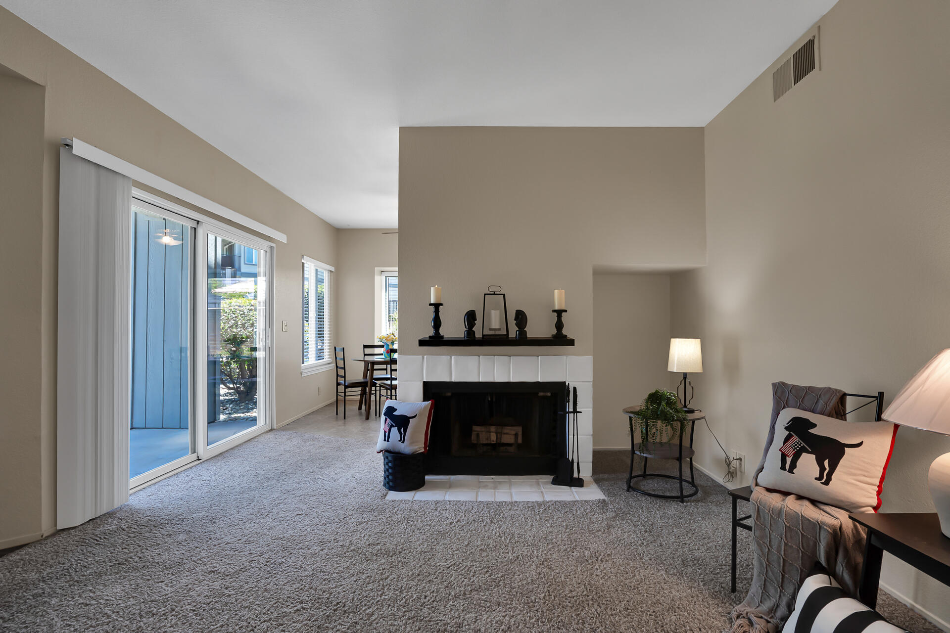 249 Ridgetop Drive, Unit 141 Redding, CA 96003 - Photo 6 of 25 Living Room Fireplace