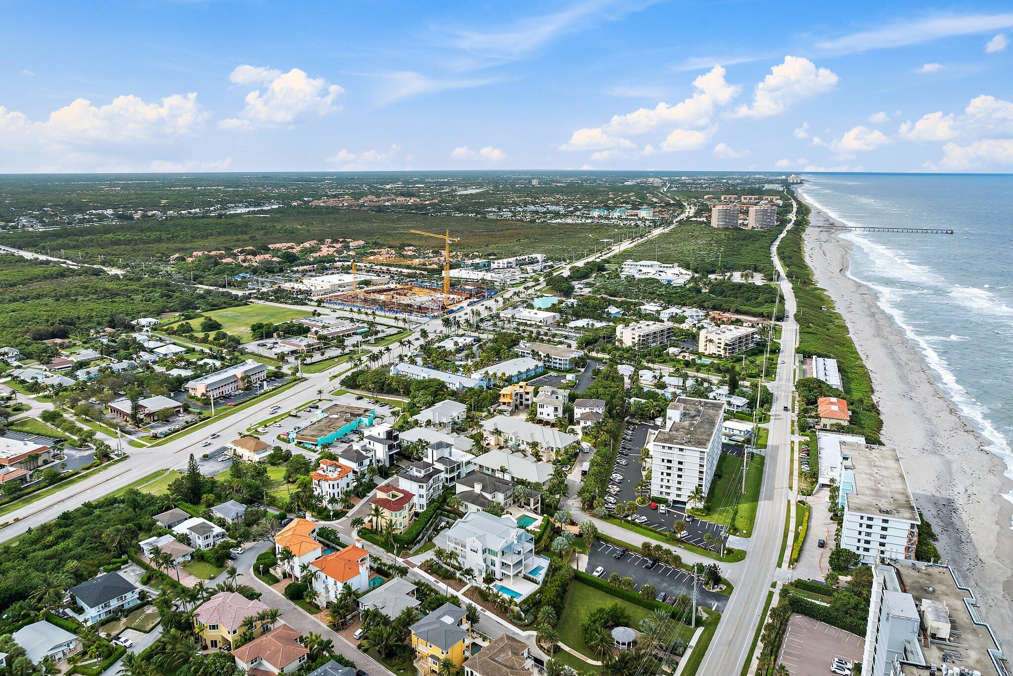 455 Ocean Ridge Way Juno Beach, FL 33408 - Photo 37 of 39 an aerial view of residential houses with outdoor space