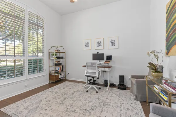 a view of a workspace with a window