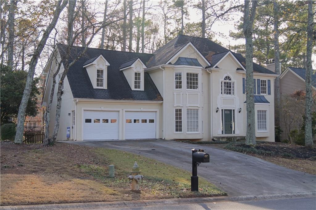 a front view of a house