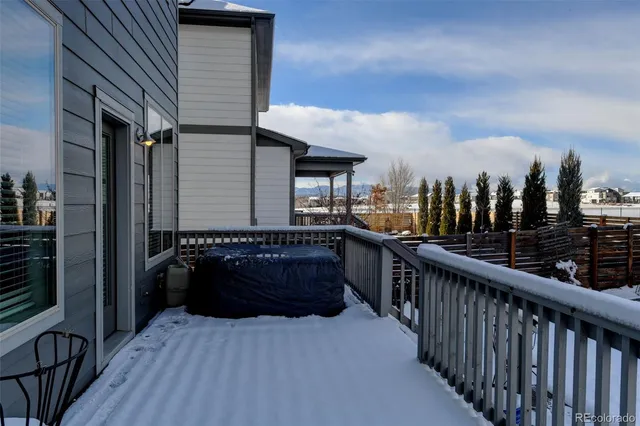 a view of a house with a deck
