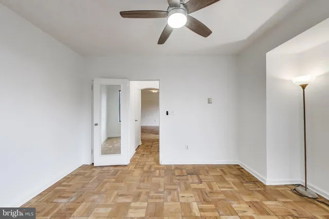 a view of an empty room