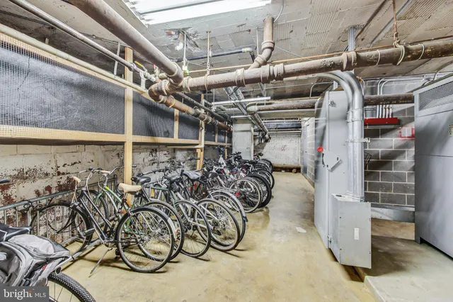 a view of bike storage