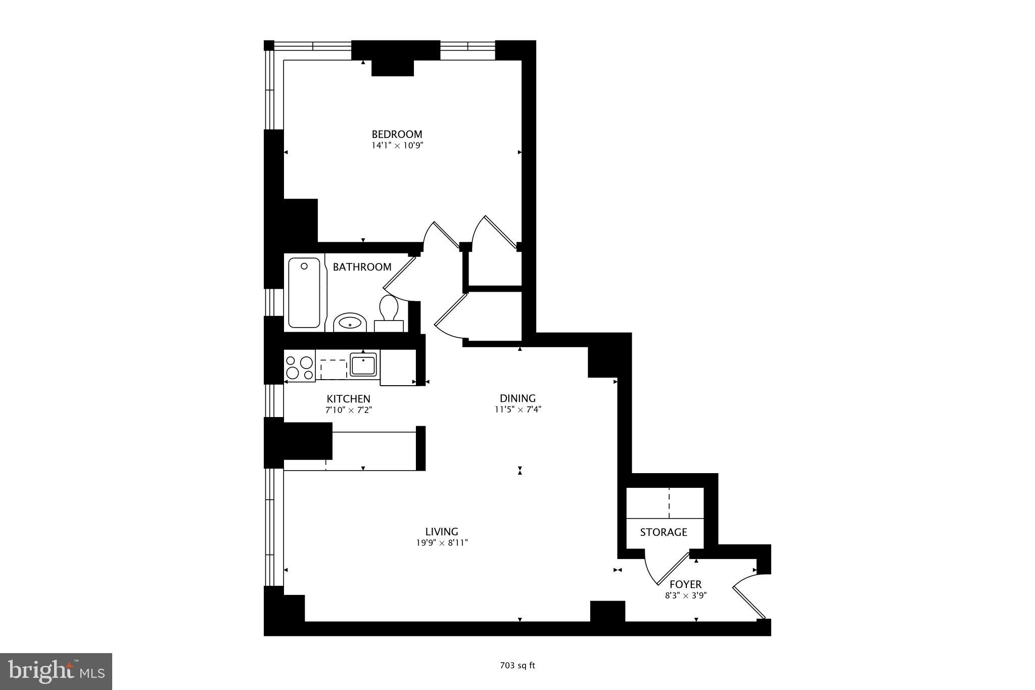 1 Scott Circle Northwest, Unit 121 Washington, DC 20036 - Photo 30 of 30 a picture of floor plan