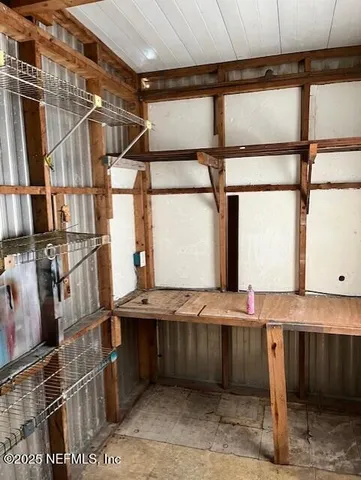 a view of storage and utility room